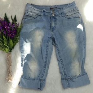 Angels capri stretch womens